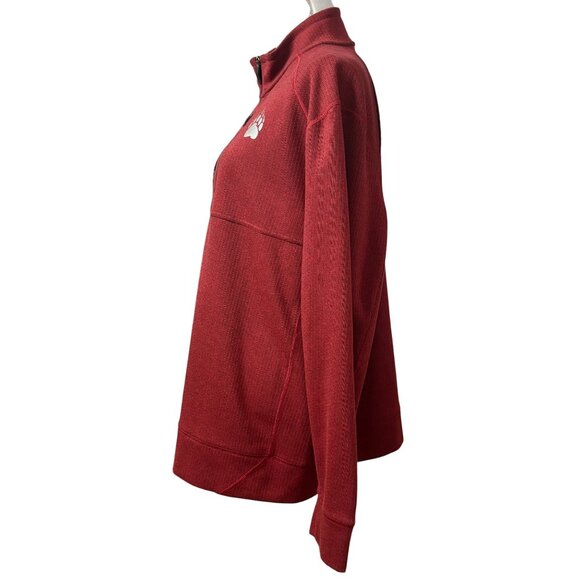 Mens Alaskan Hardgear Red 1/4 Zip Pullover Sweatshirt Standard Fit Size XL - Picture 2 of 10